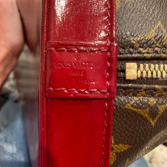 Louis Vuitton Alma custom scarlet and grey bag - Picture 4 of 12